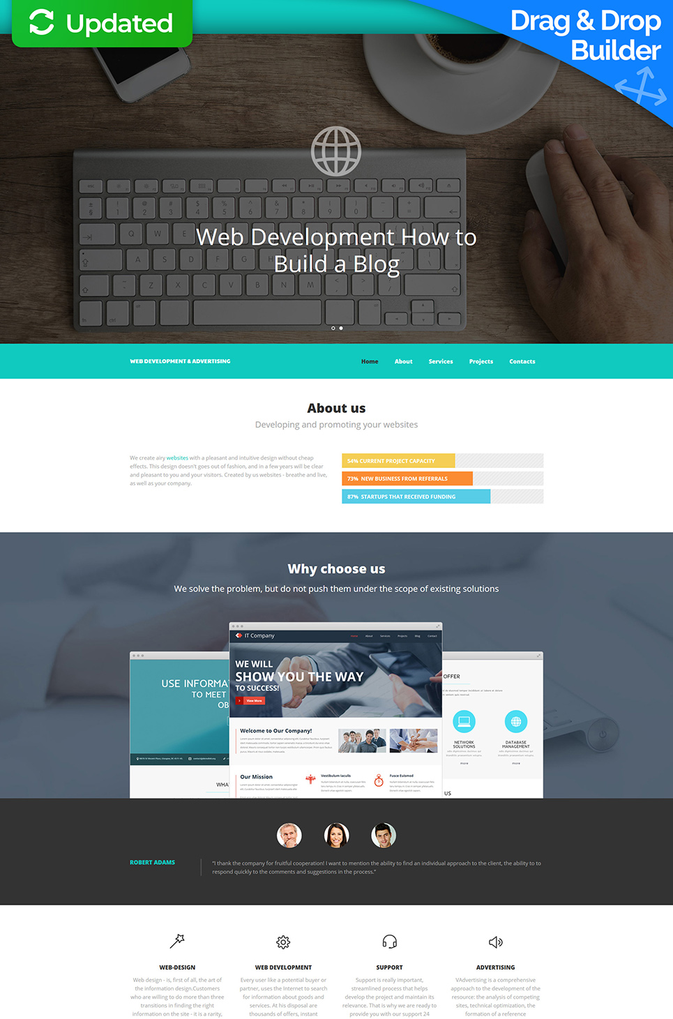 Web Development Responsive Moto CMS 3 Template New Screenshots BIG