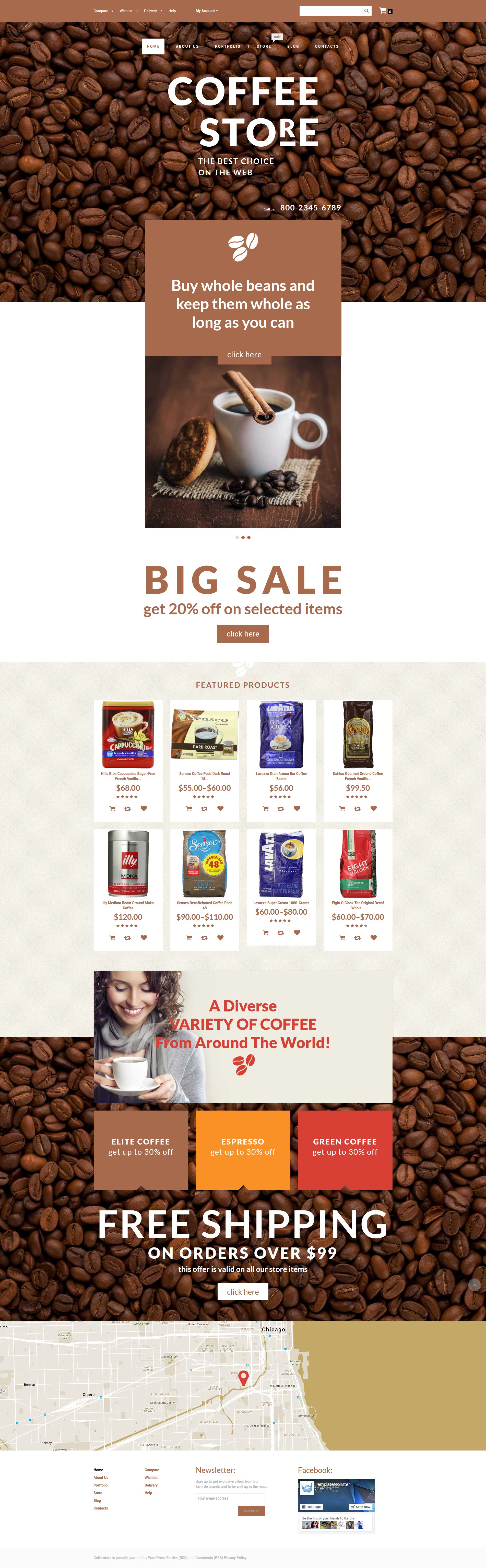 Coffee Store WooCommerce Theme