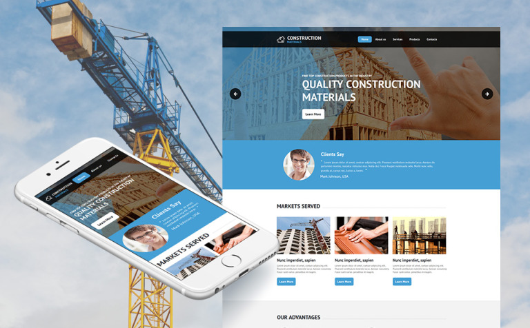 Construction Company Premium Moto CMS HTML Template Big Screenshot Construction Company Moto CMS HTML Template New Screenshots BIG
