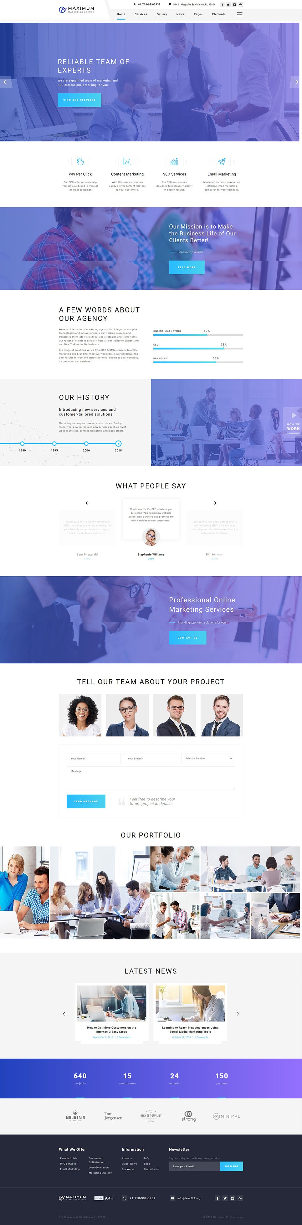 Digital Marketing Agency Website Template