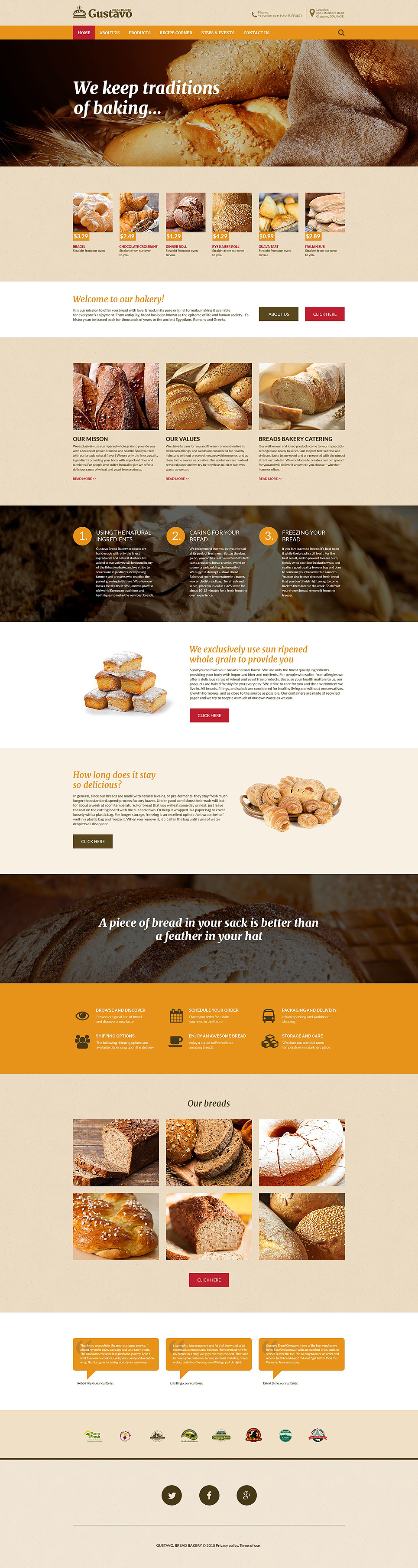 Gustavo Website Template New Screenshots BIG
