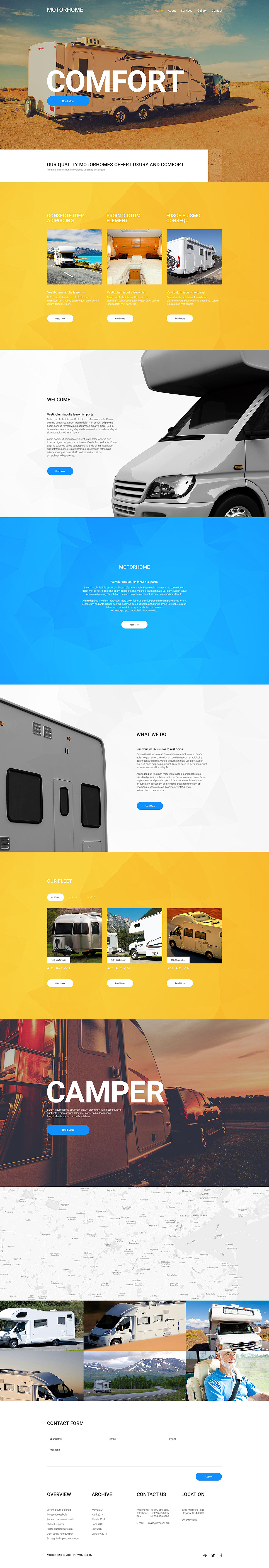 Motorhome Website Template New Screenshots BIG