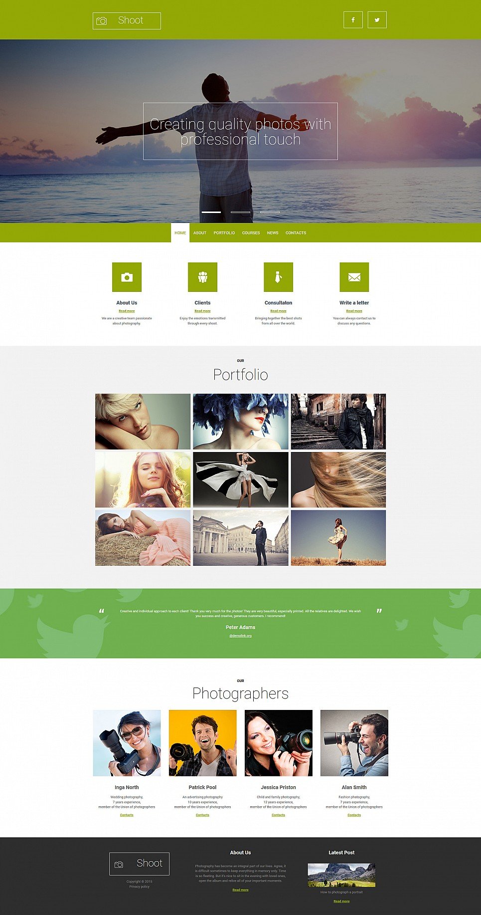 Photographer Portfolio Responsive Photo Gallery Template New Screenshots BIG