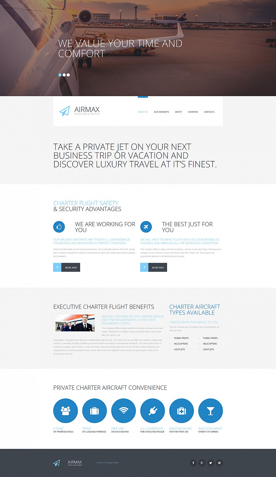 Private Airline Responsive Moto CMS 3 Template New Screenshots BIG