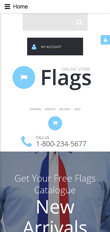 Kit Graphique #55748 Flag Store Virtuemart Template Version modifie - Smartphone Layout 1 