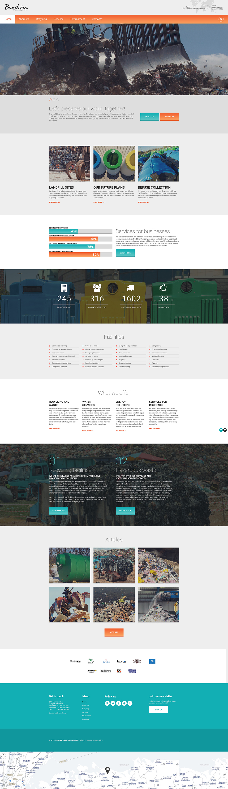 Bandeira Website Template New Screenshots BIG