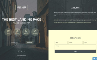 Business & Services Responsive Landing Page Template