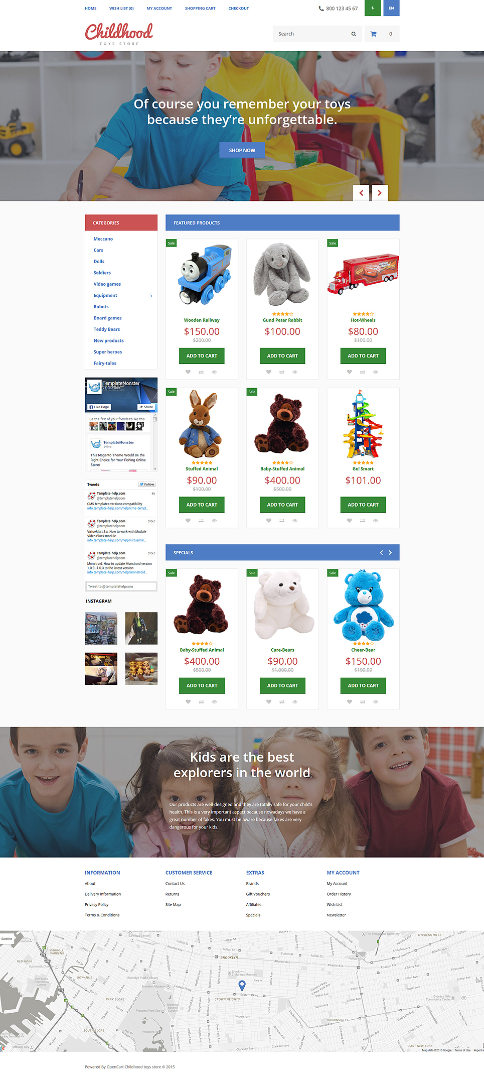 Childhood OpenCart Template New Screenshots BIG
