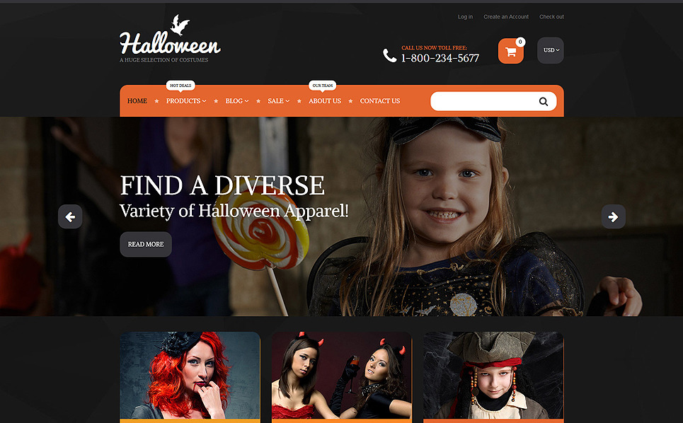 Halloween Costumes Shopify Theme