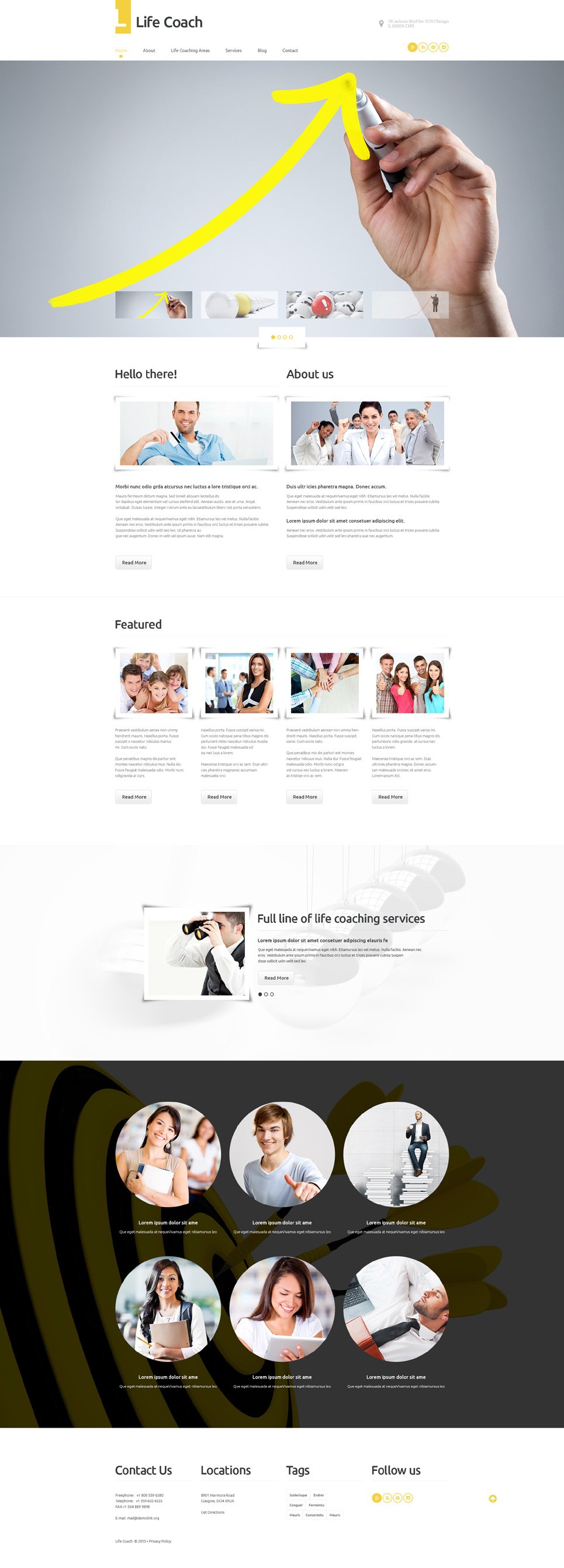 Life Coach WordPress Theme New Screenshots BIG