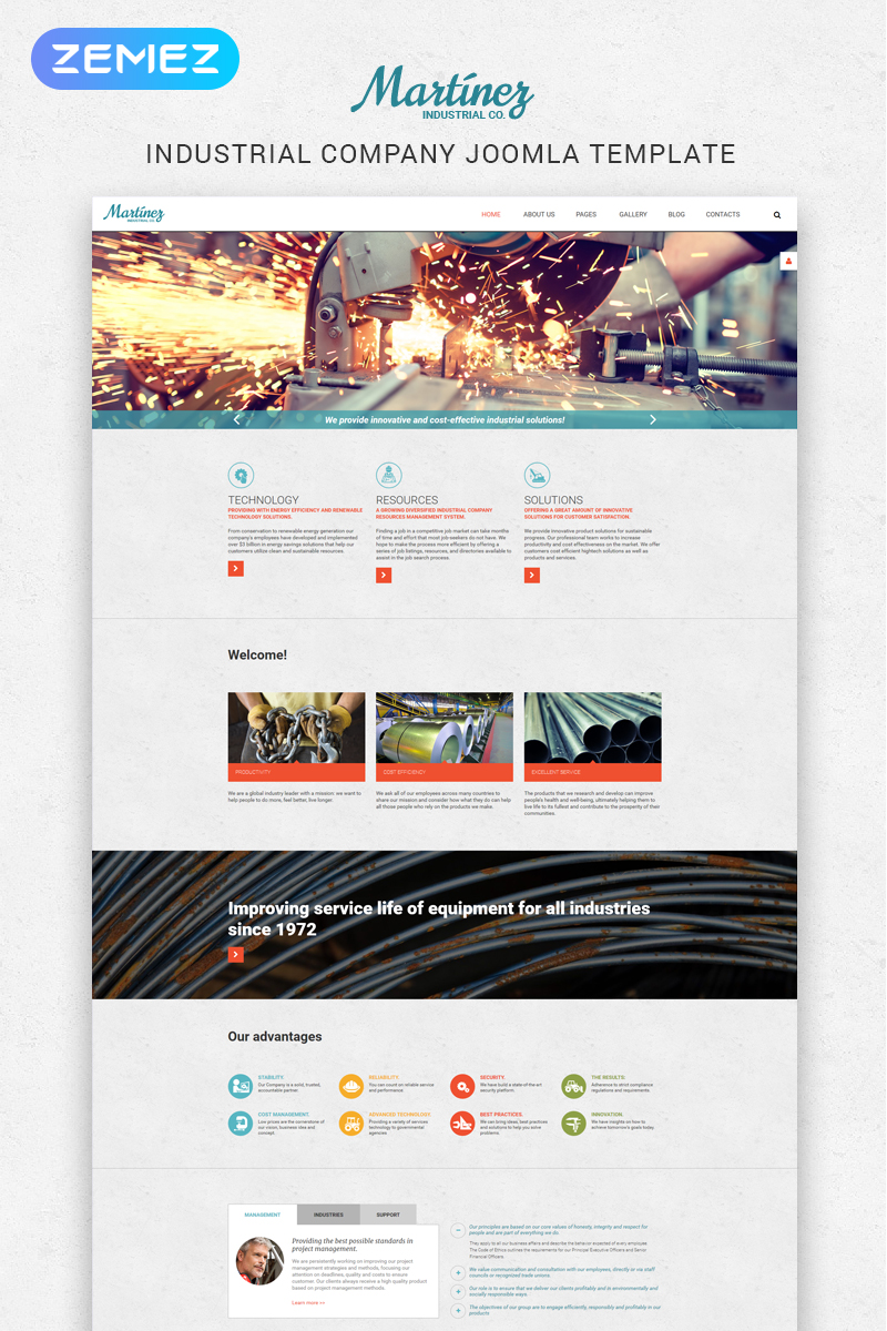 Martinez - Industrial Multipage Modern №55746