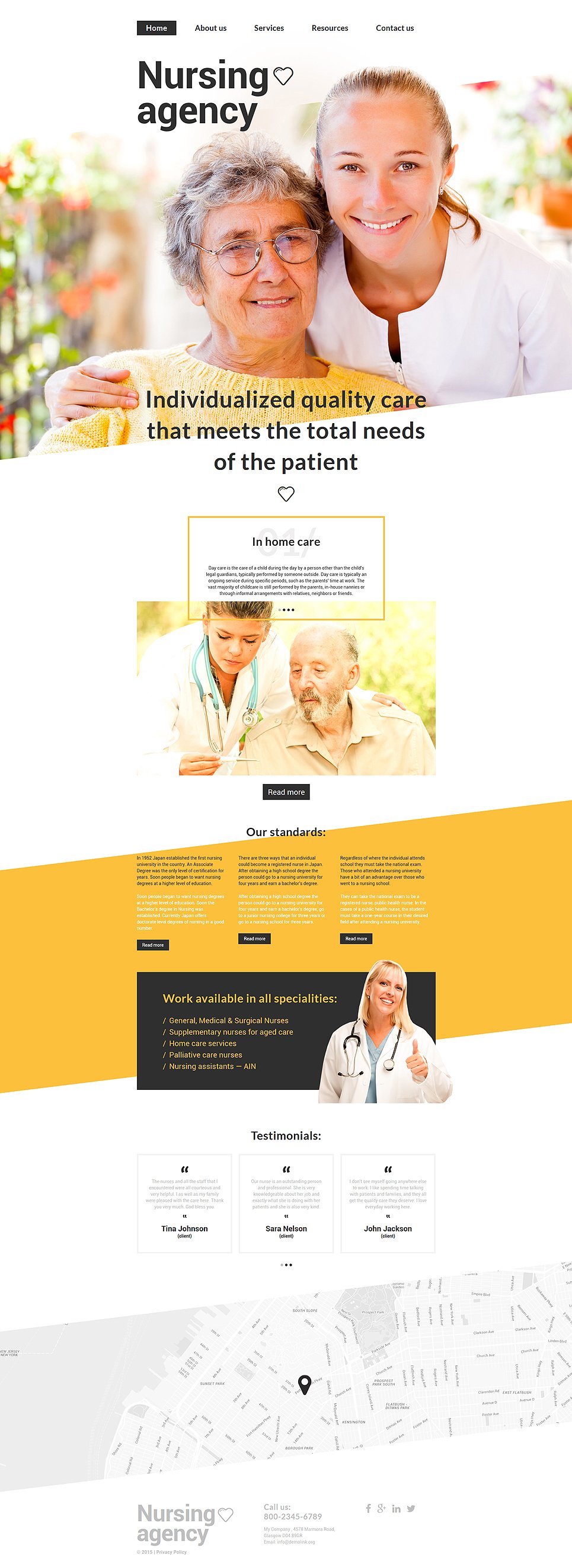 Nursing Agency Website Template New Screenshots BIG