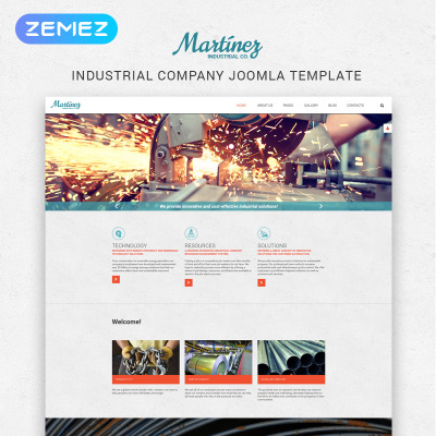 Plantilla Joomla para Sitio de Industria #55746