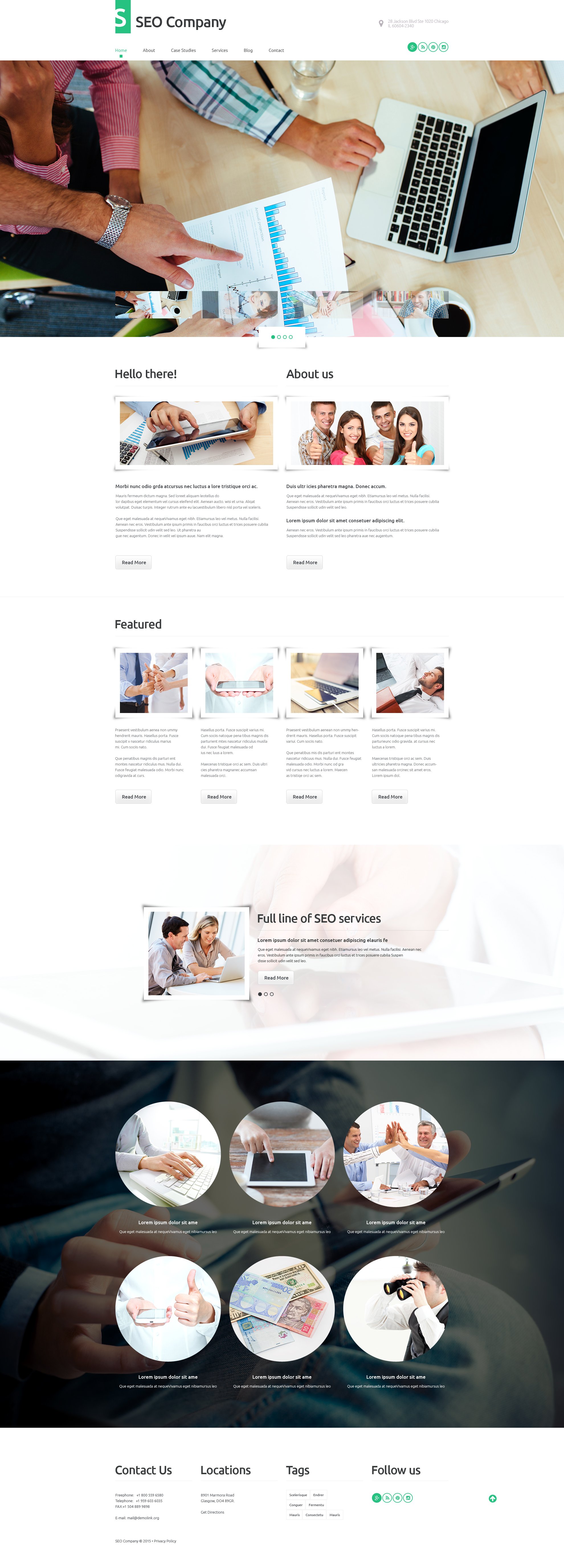 Responsive SEO Company Wordpress #55753 - Ekran resmi
