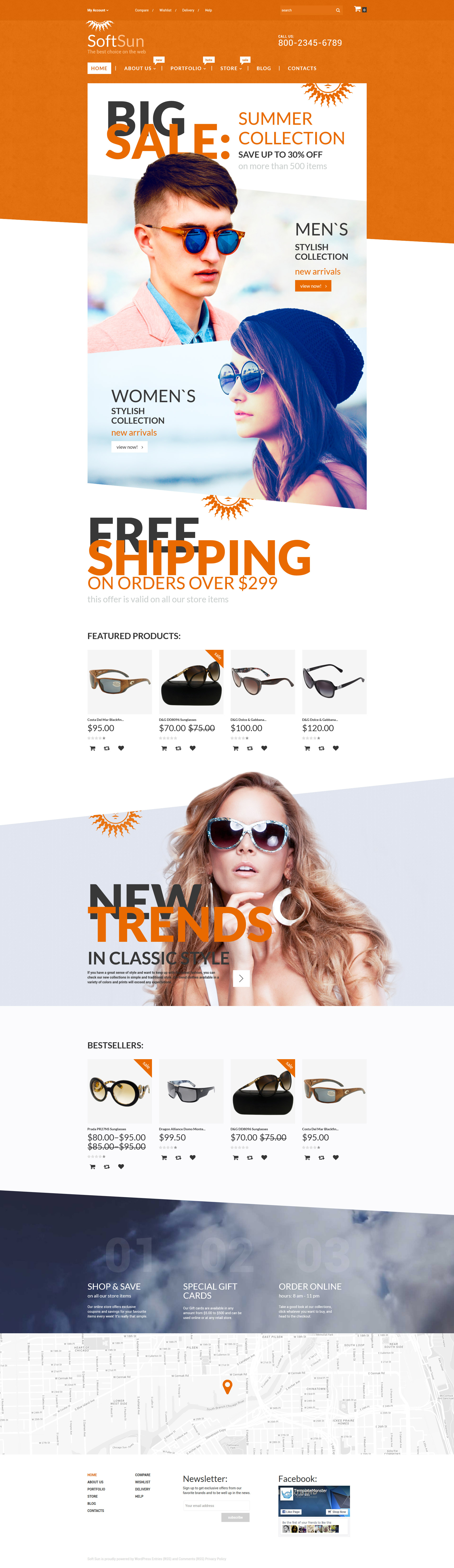 Responzivní WooCommerce motiv "SoftSun" #55760 - screenshot