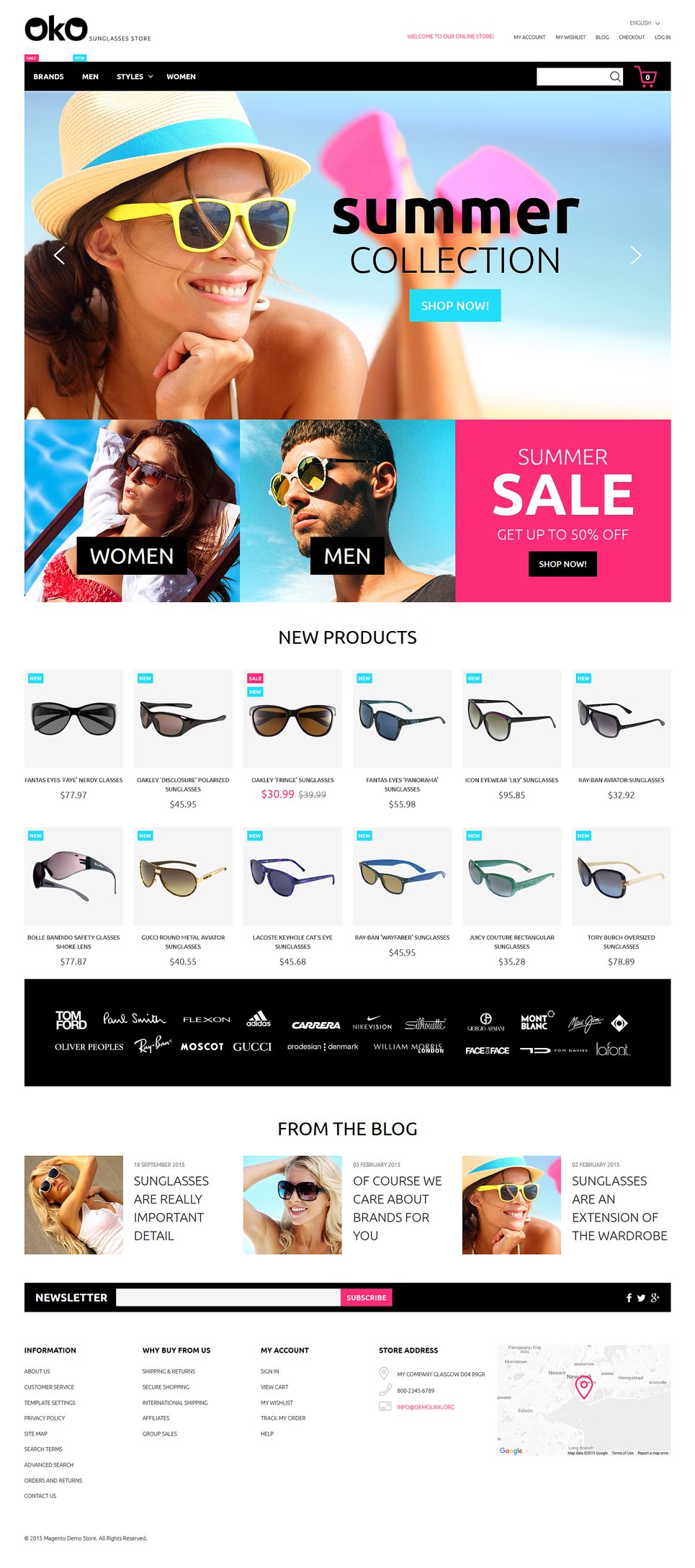 Sunglasses Shop Magento Theme New Screenshots BIG