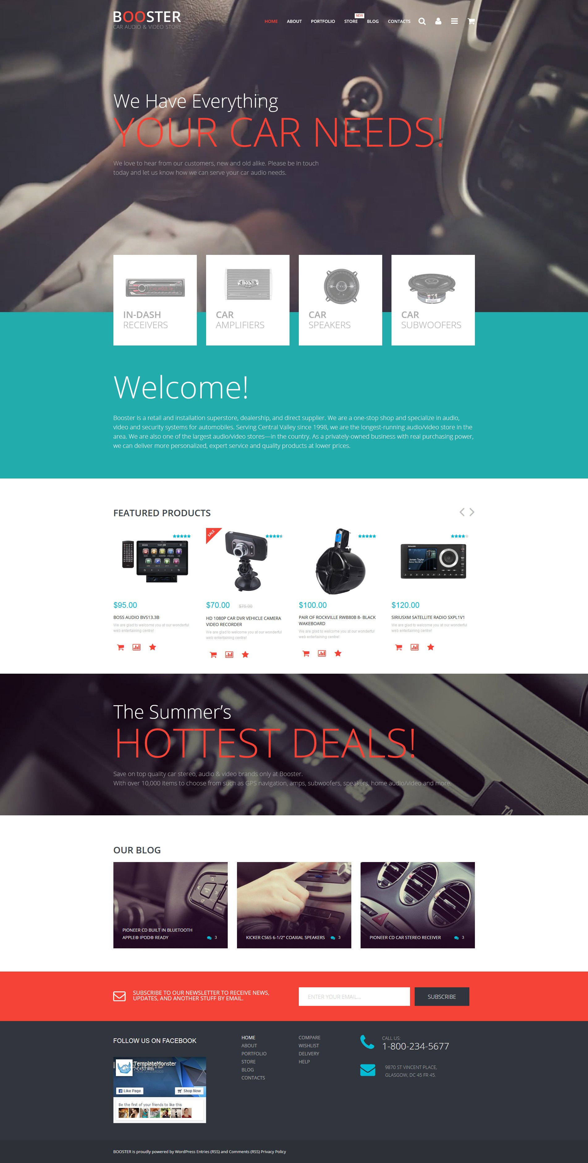 Tema WooCommerce "Car Audio Video" #55744 - captura de pantalla
