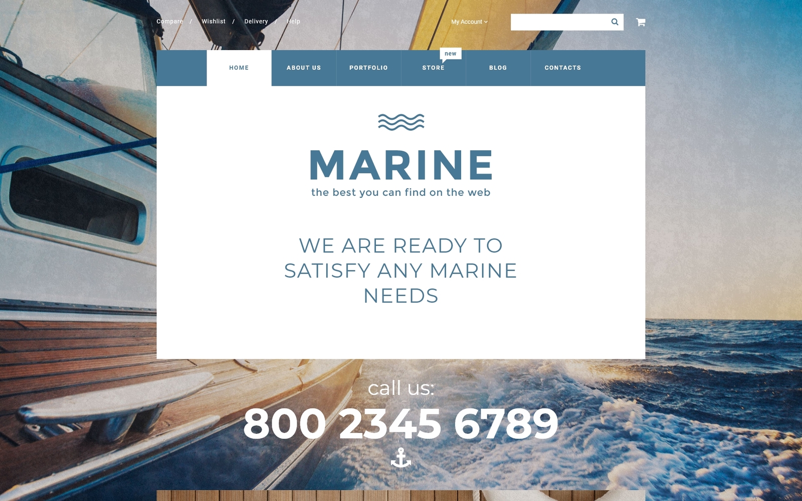 Tema WooCommerce "Marine" #55730
