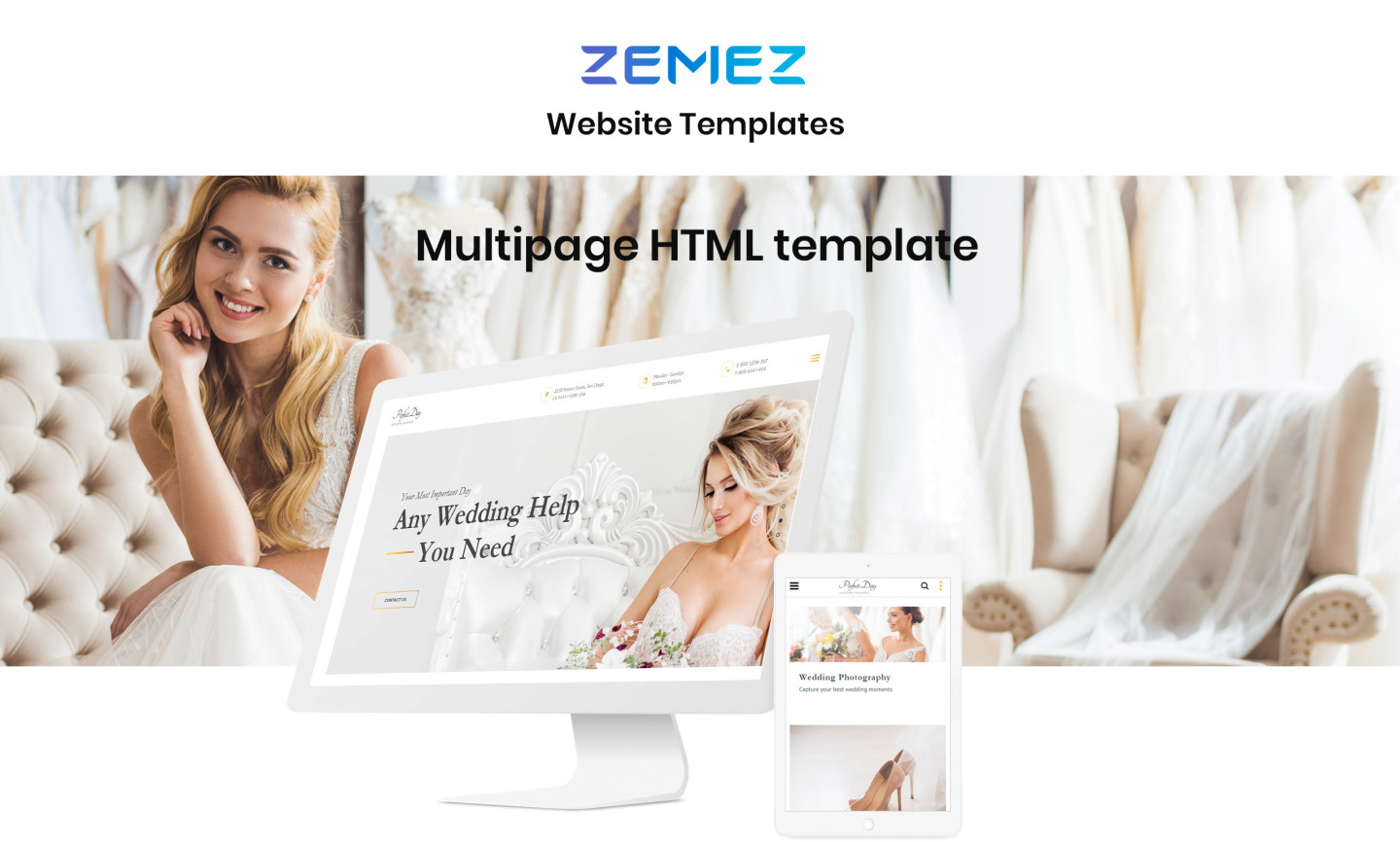 Perfect Day - Wedding Planning Multipage HTML Website Template