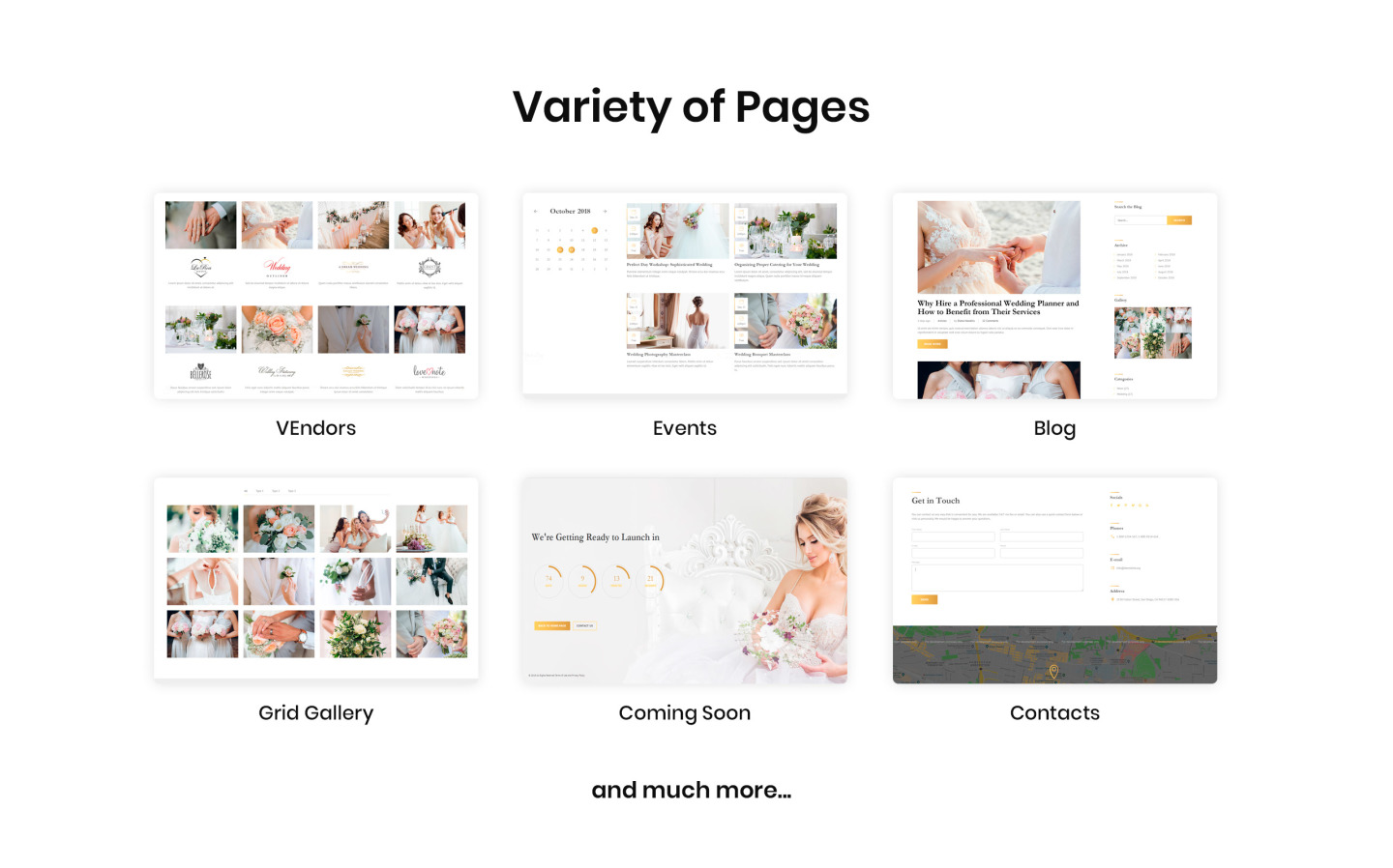 Perfect Day - Wedding Planning Multipage HTML Website Template