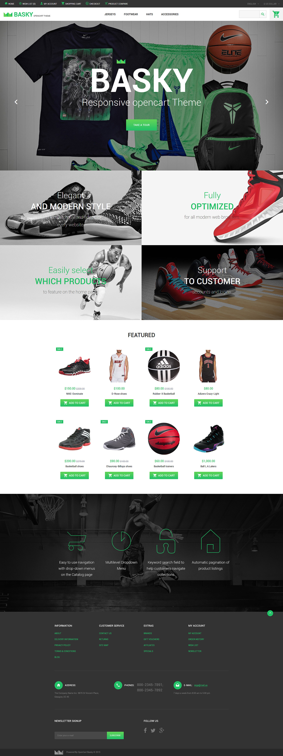 Basky OpenCart Template New Screenshots BIG