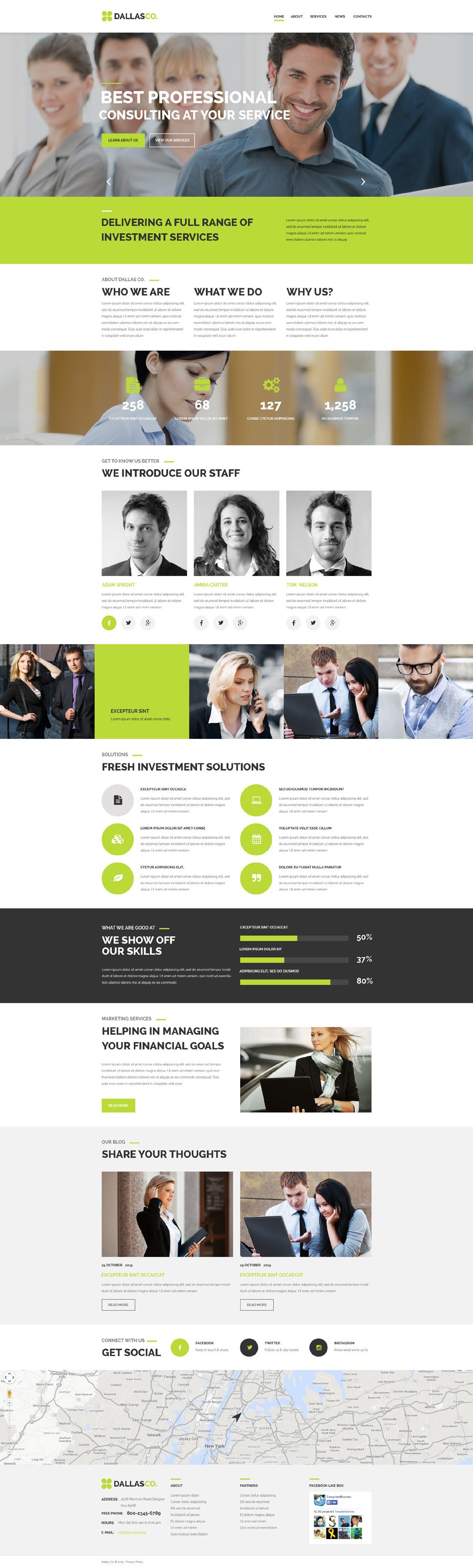 Business Center PSD Template New Screenshots BIG