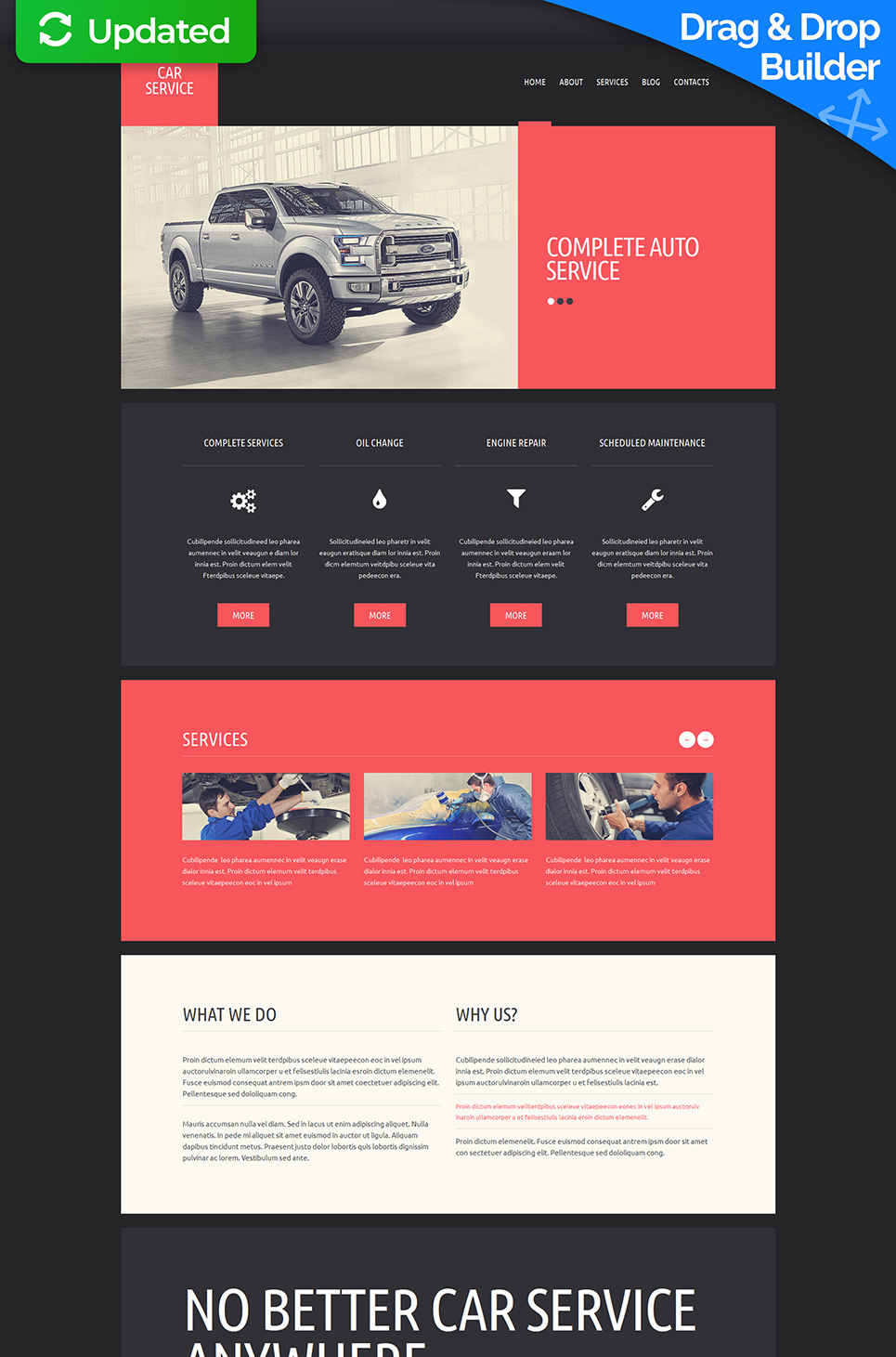 Car Repair Responsive Moto CMS 3 Template New Screenshots BIG