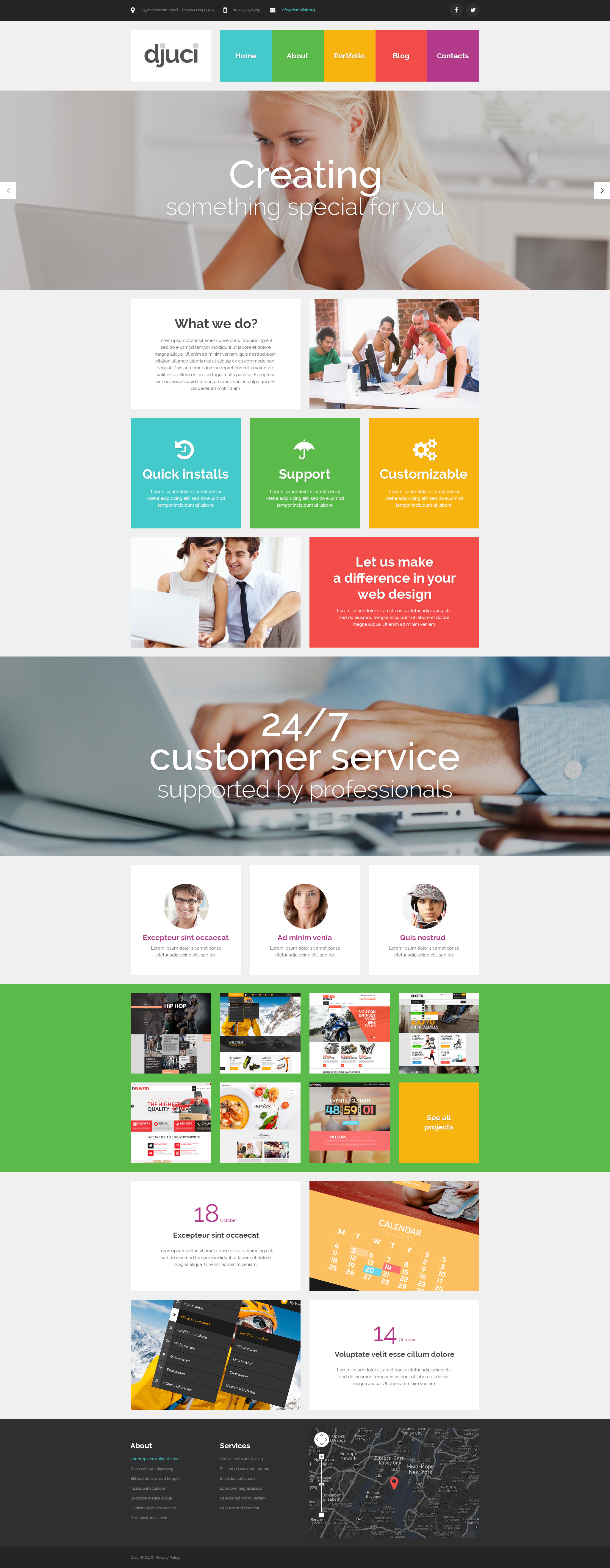 "Djuci" PSD Template №55876 - screenshot