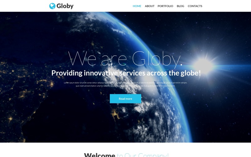 Globy PSD Template