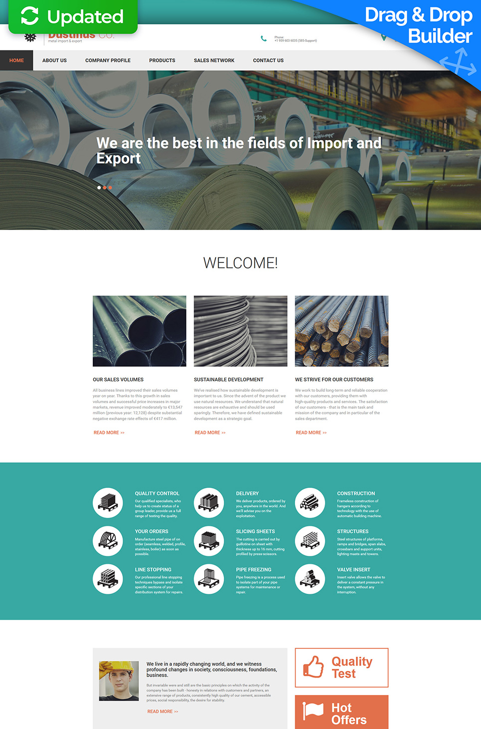 Industrial Responsive Moto CMS 3 Template New Screenshots BIG