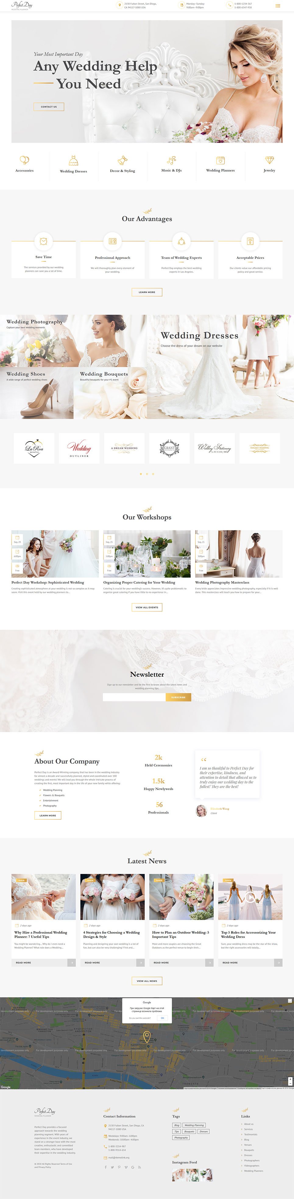 Perfect Bride Website Template New Screenshots BIG