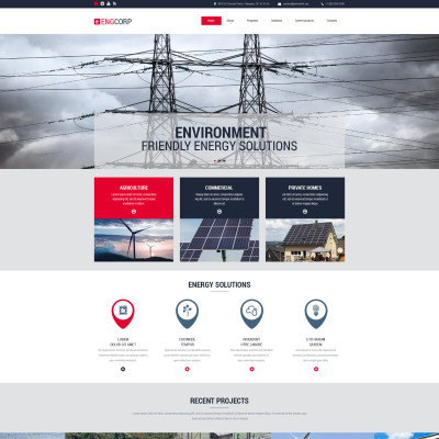 PSD Vorlage namens "Engcorp" #55893