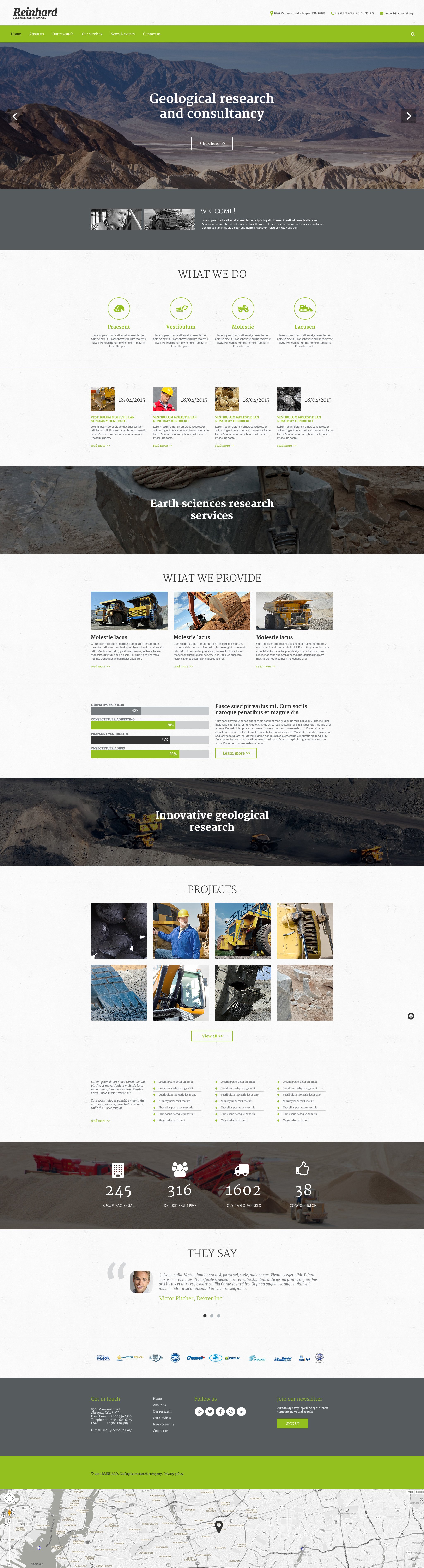 "Reinhard" Responsive Website template №55803 - screenshot