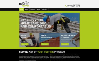 Roof Repair PSD Template