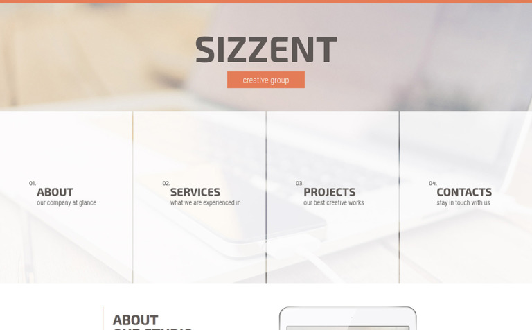 Sizzent Responsive Website Template Big Screenshot Sizzent Website Template New Screenshots BIG