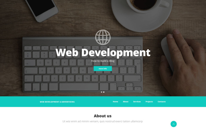 Web Development PSD Template