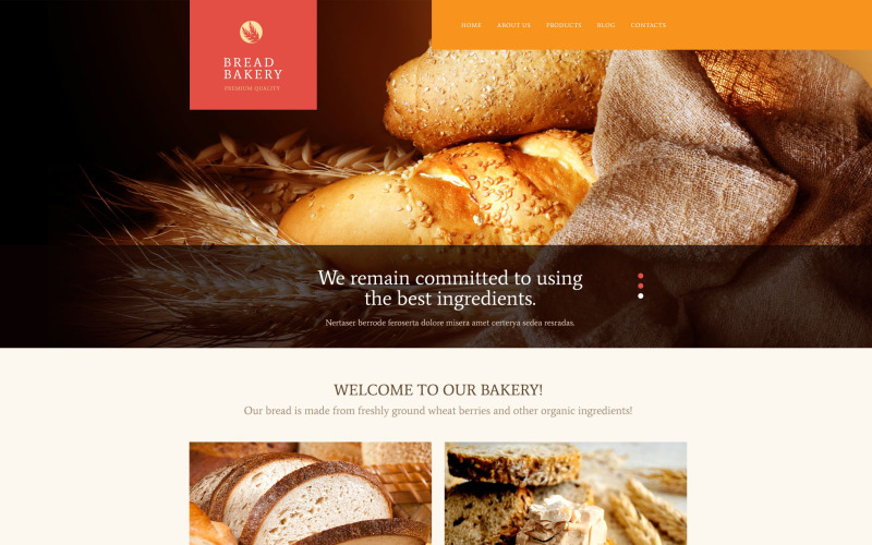 Bread Bakery PSD Template