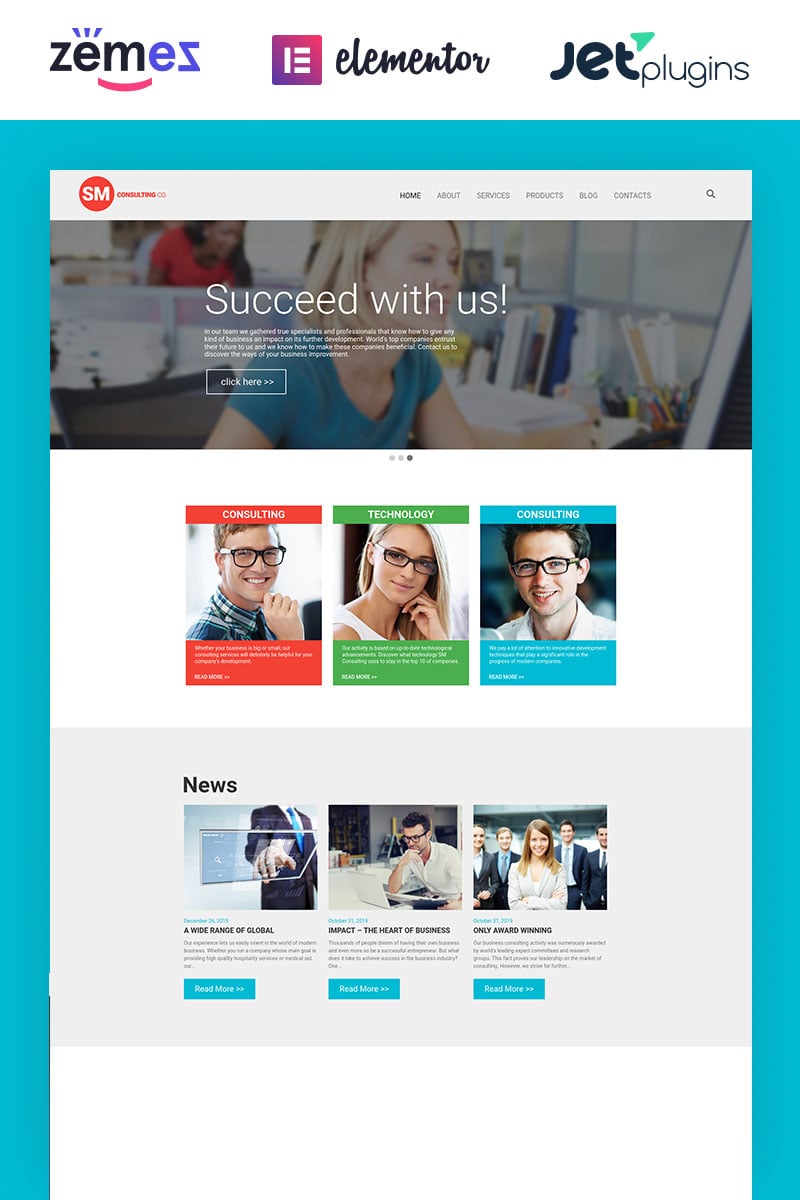 Consulting Co WordPress Theme New Screenshots BIG
