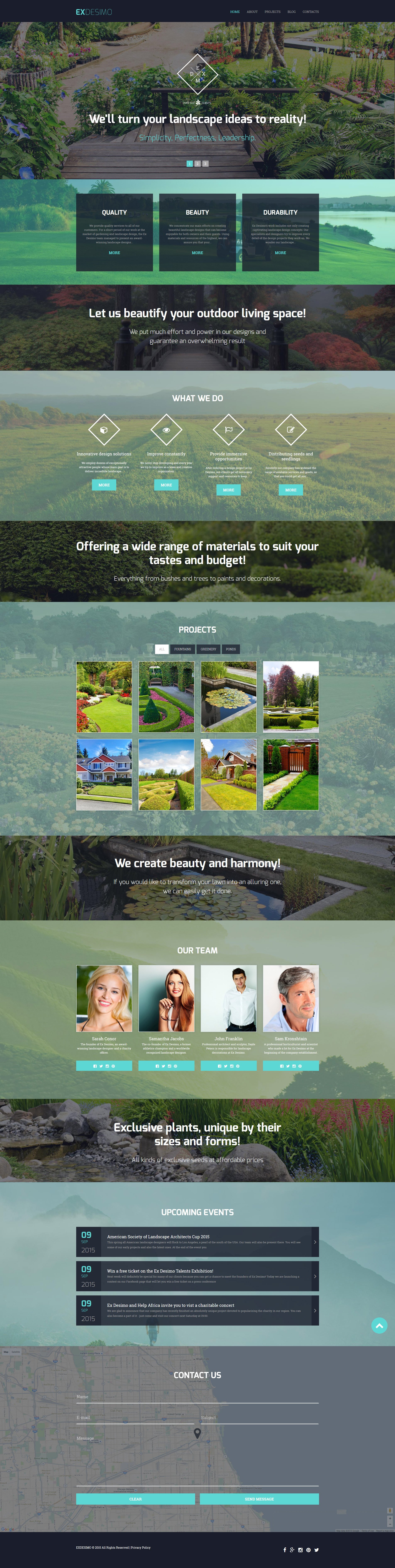 Drupal Vorlage namens "ExDesimo" #55960 - Screenshot