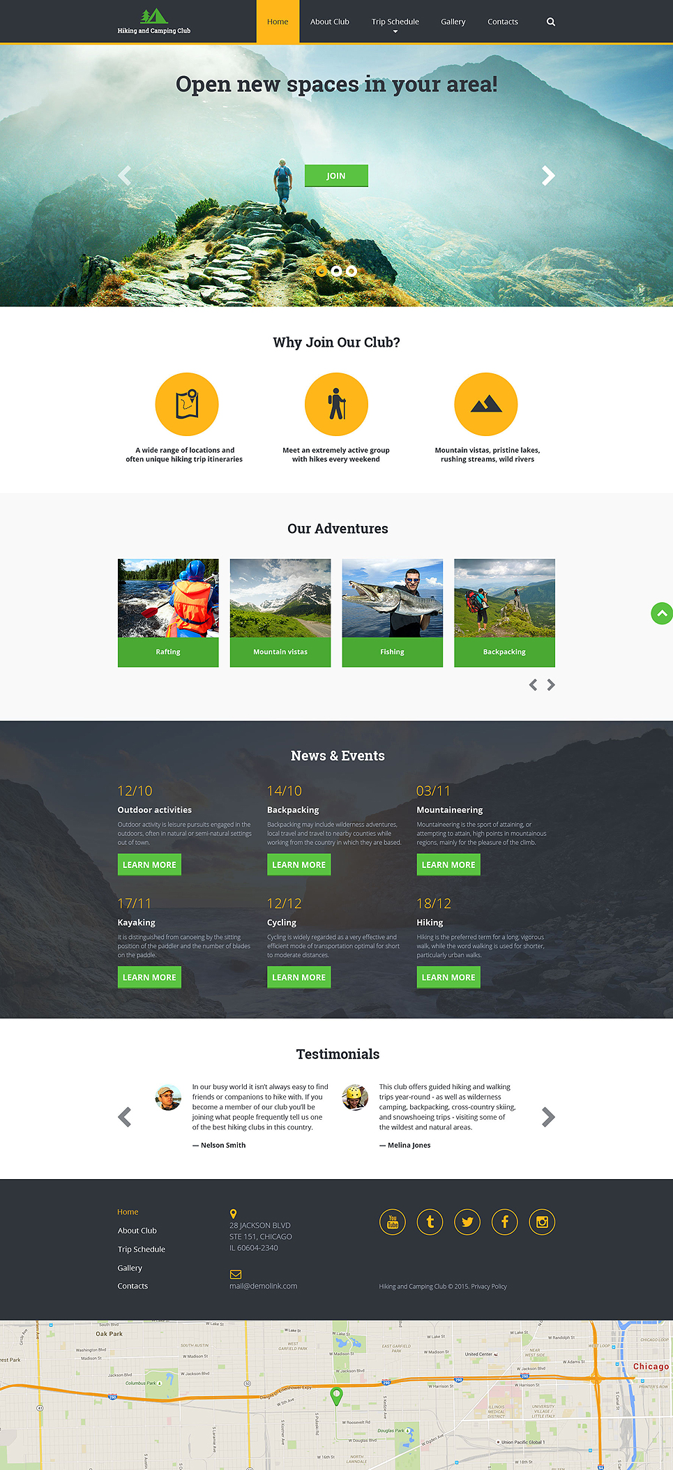 Hiking Responsive Website Template New Screenshots BIG