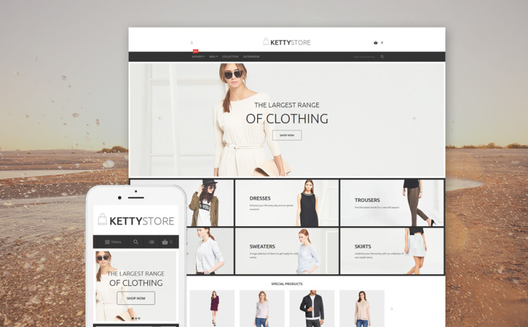 KettyStore Bootstrap Magento Template Big Screenshot KettyStore Magento Theme New Screenshots BIG