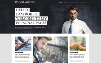 Personal Page PSD Template