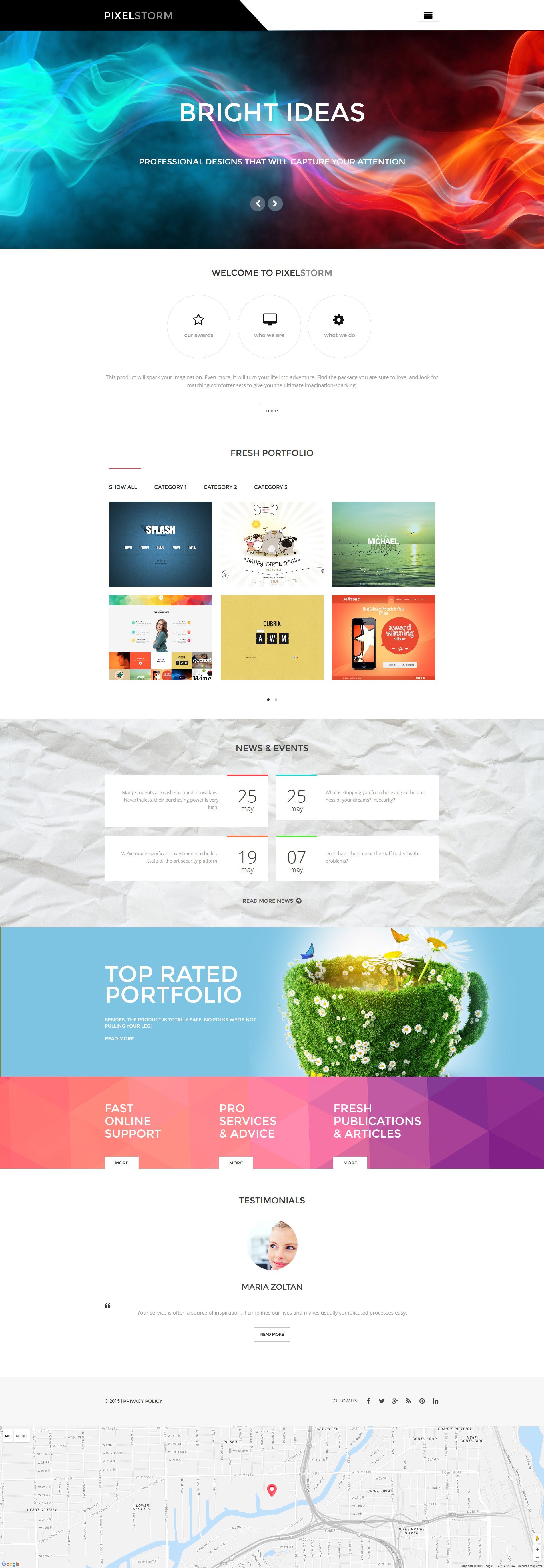 Pixel Storm WordPress Theme - screenshot