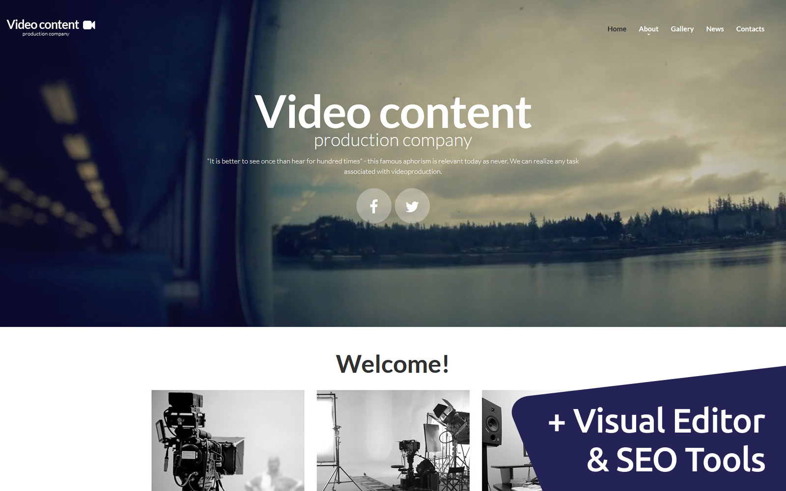 Responsive Video Content - Production Company Moto Cms 3 #55998
