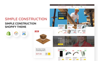 Simple Construction Shopify Theme