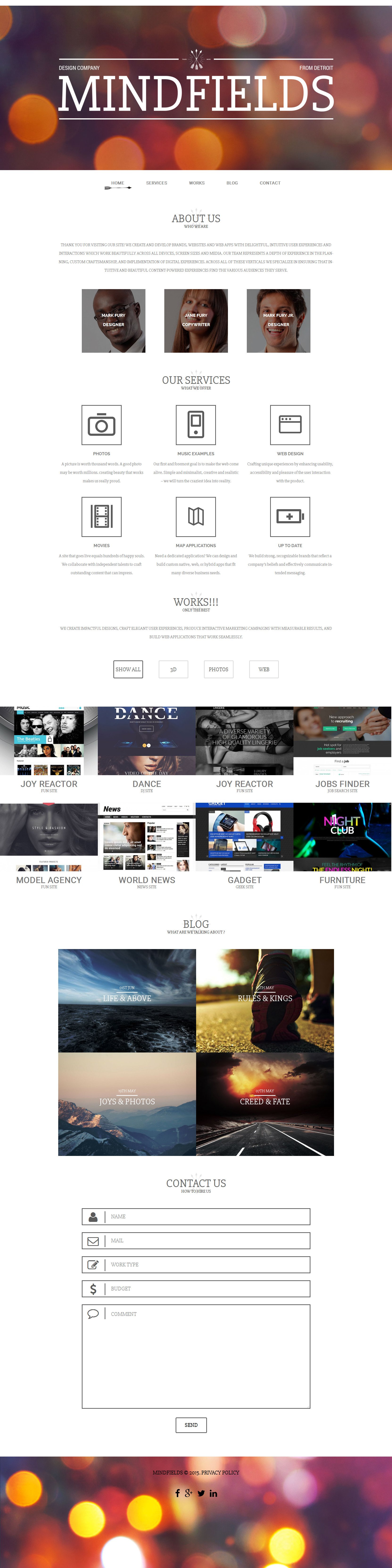 Tema De WordPress "Mind Fields" #55973 - captura de pantalla