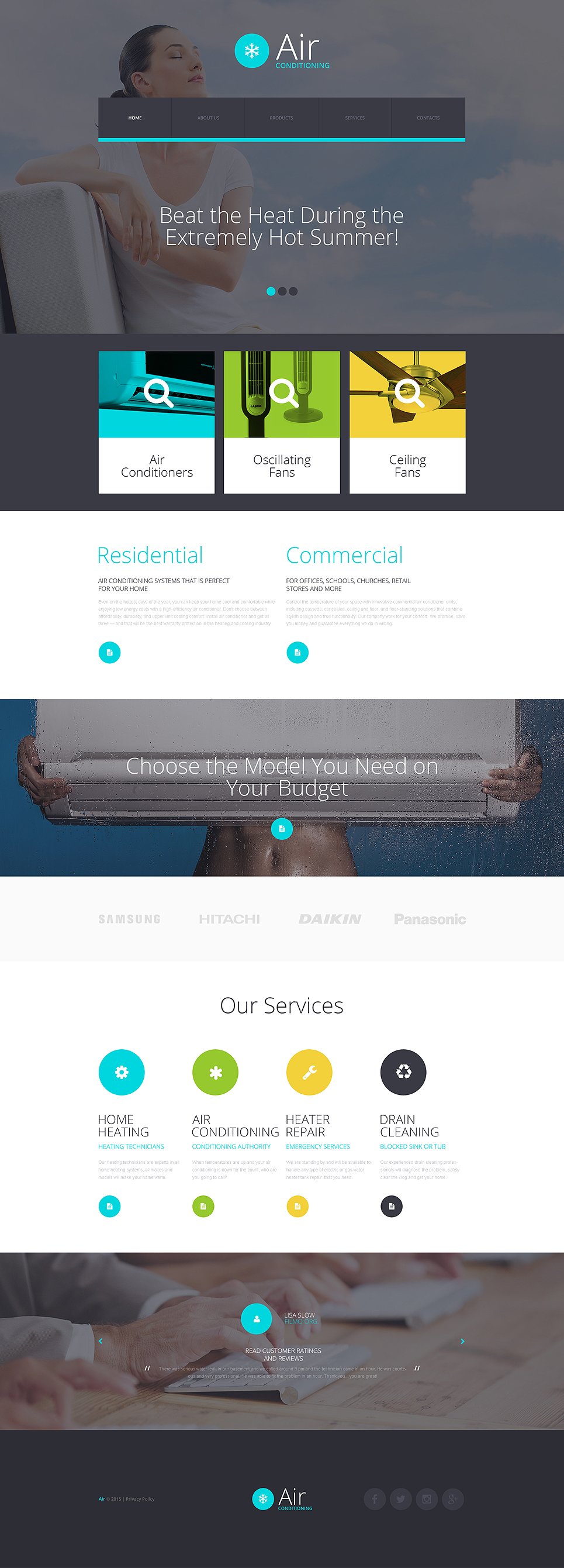 Air Conditioning Responsive Website Template New Screenshots BIG