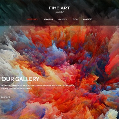 Art Gallery Responsive WordPress Theme #56092
