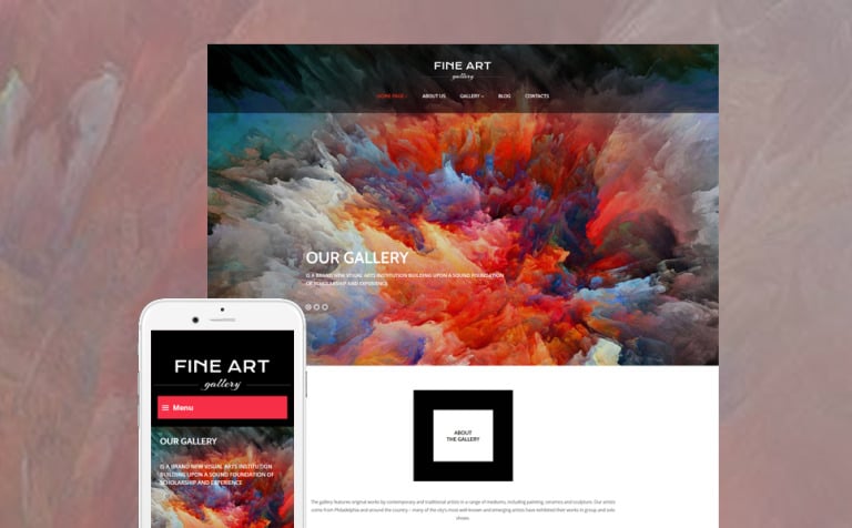 Art Gallery Responsive WordPress Theme Big Screenshot Art Gallery Responsive WordPress Theme New Screenshots BIG