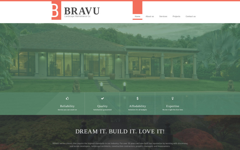 Bravu Website Template
